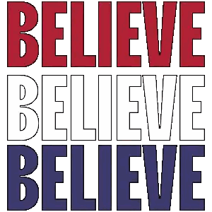 Believe Sign Sticker