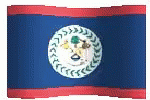 Belize Flag Pixelated Waving