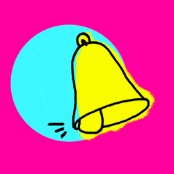 Bell Tolling Moving Illustration GIF