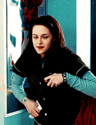 Bella Swan Coming In Classroom School GIF