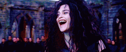 Bellatrix Lestrange Hilarious Laugh GIF