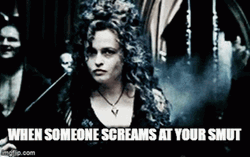 Bellatrix Lestrange Sniggers GIF