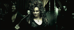 Bellatrix Lestrange With Her Wand  GIF