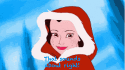 Belle In Snow GIF