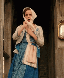 Belle Removing Scarf GIF