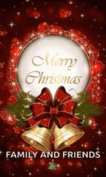Bells And Lantern Merry Christmas Friend GIF