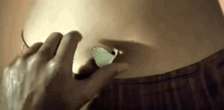 Belly Button Butterflies Ring Button GIF