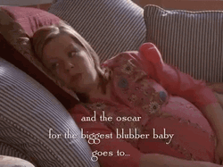 Belly Inflation Pregnant Gilmore Girls GIF