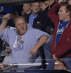Belly Inflation Wiggle Dancing Sports Fans GIF