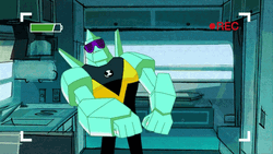 Ben 10 Funny Diamondhead Dancing GIF