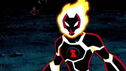 Ben 10 Heatblast Chama In Action GIF
