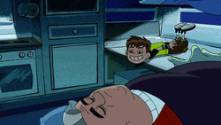 Ben 10 Slowly Running Away  GIF