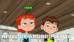 Ben 10 Young Gwen And Ben Fighting GIF