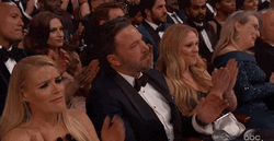 Ben Affleck Clapping Awards Night GIF