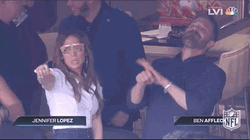Ben Affleck Jennifer Lopez Super Bowl GIF