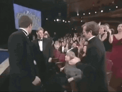 Ben Affleck Matt Damon Awards Hug GIF