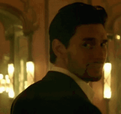 Ben Barnes Looking Behind GIF
