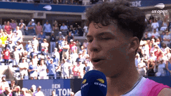 Ben Shelton Being Interviewed GIF