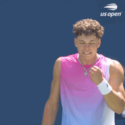 Ben Shelton Shaking His Fist GIF