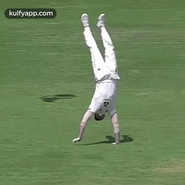 Ben Stokes Hand Stand.Gif GIF