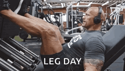 Bench Press Leg Day GIF