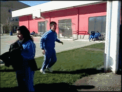 Bench Stunt Fail GIF
