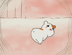 Bend Over Cute Hamtaro Anime GIF