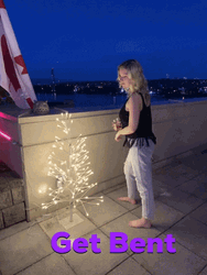 Bend Over Drunk Lady Funny Awkward Pose GIF