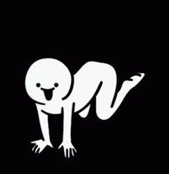 Bend Over Funny Wiggle Animation GIF