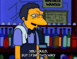 Bend Over Moe Szyslak Simpsons GIF