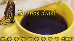 Bendecido Dia Black Coffee Mobile Art GIF