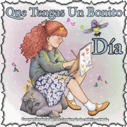 Bendecido Dia Girl Writing Notes GIF