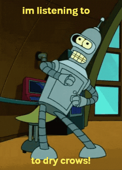 Bender Dancing Listening To Dry Crows GIF