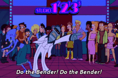 Bender Dancing On The Floor GIF
