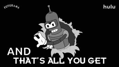 Bender From Futurama Coming Out Of Hole In Wall GIF