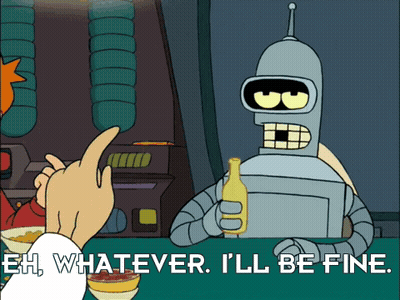 Bender From Futurama Is Holding A Bottle Of Beer GIF