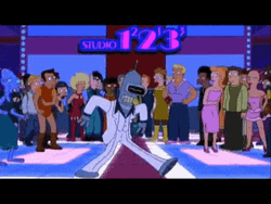 Bender Futurama Disco Dancing GIF