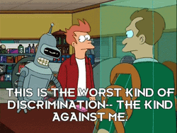 Bender Futurama Discrimination