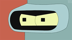 Bender Futurama Giving Stink Eye