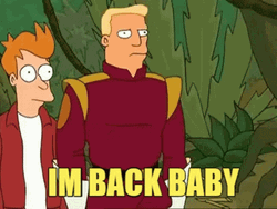 Bender Futurama I'm Back Baby