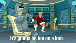 Bender Futurama In Space GIF
