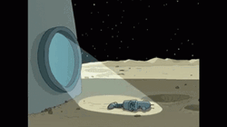 Bender Futurama Moon