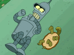 Bender Futurama Turtles GIF