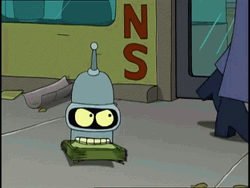 Bender Head And Dog GIF
