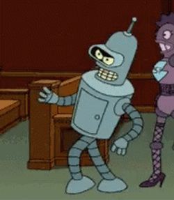 Bender Pimp Walk GIF