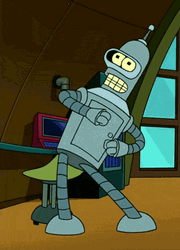 Bender Robot Moving