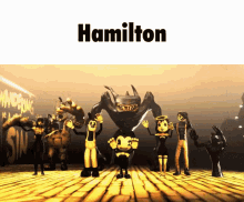 Bendy Ink Machine Cartoon Game Hamilton Play GIF