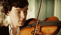 Benedict Cumberbatch Playing Violin GIF