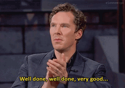 Benedict Cumberbatch Well Played GIF