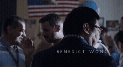 Benedict Wong Name On Shirt GIF